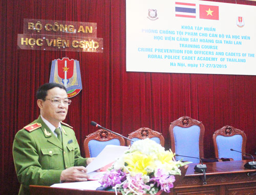 Khai giảng khóa Tập huấn về phòng chống Link đăng nhập Ev88 cho đoàn cán bộ và học viên Link Đăng Ký, Đăng Nhập EV88.com Cảnh sát Hoàng gia Thái Lan